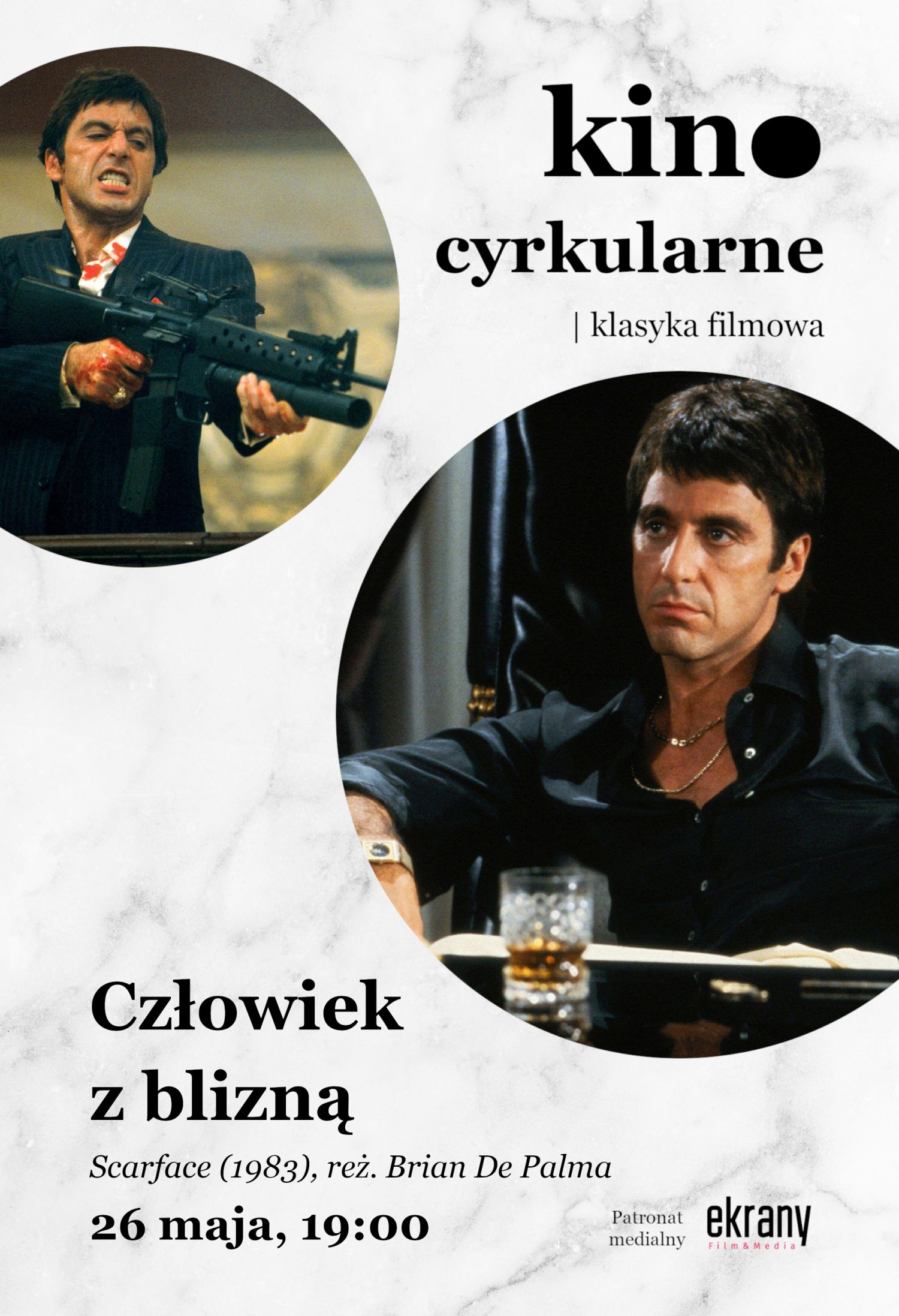 Człowiek z blizną | Kino cyrkularne – klasyka filmowa